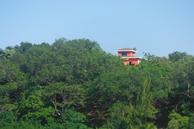Blick auf das schöne Haus